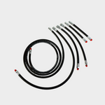 SM Hose kit incl two15" or 8" inflator hose, 7 foot hose LP Reg , 32" or 22 " LP Reg hose and two 6" or 9" hp hoses