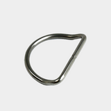 D ring bent 2 inch AL black hard coat